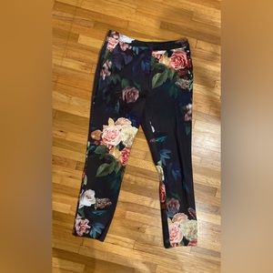 Topshop floral dress pants